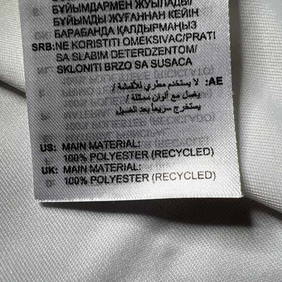 Adidas Golf Polo Shirts Lot of 2 Size 2XL Short Sleeve White Navy Stripe - Picture 8 of 11